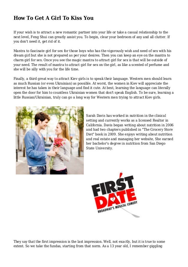 How To Get A Girl To Kiss You How To Get A Girl To Kiss You